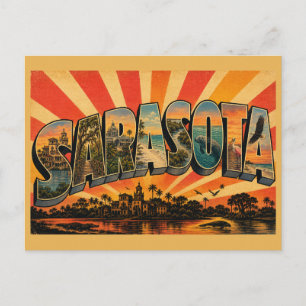 Cartão Postal Jardim Botânico da Costa do Golfo de Sarasota Flór