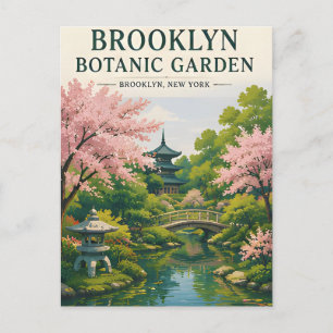 Cartão Postal Jardim Botânico de Brooklyn Serenidade das Cerejei