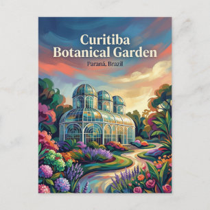 Cartão Postal Jardim Botânico de Curitiba Brasil