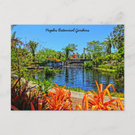 Cartão Postal Jardim Botânico de Nápoles, Flórida - Muro Mosaico
