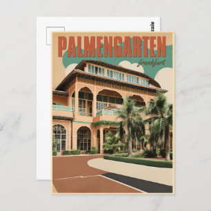 Cartão Postal jardim botânico do palmengarten, frankfurt
