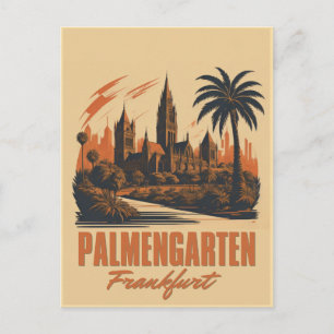 Cartão Postal jardim botânico palmengarten frankfurt