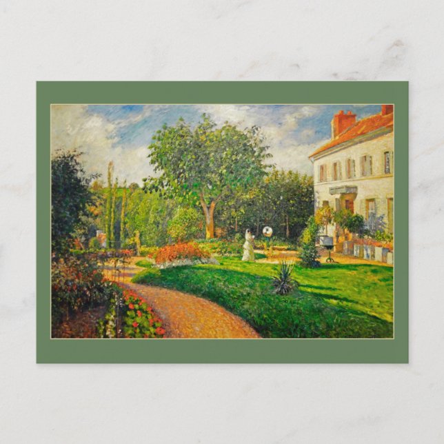 Cartão Postal Jardim Camille Pissaro de Les Maturins Fine Art (Frente)