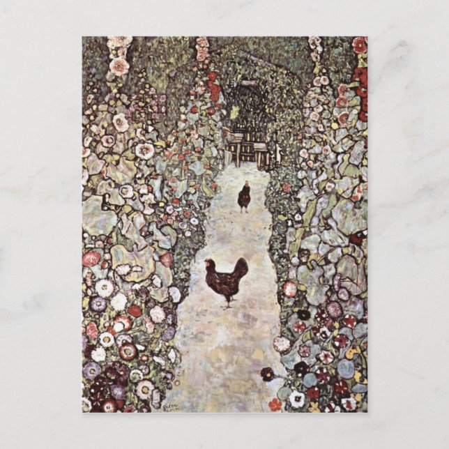 Cartão Postal Jardim com Galinhas (Frente)