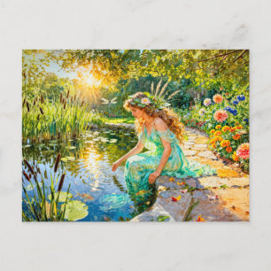 Cartão Postal Jardim da deusa grega Naiade