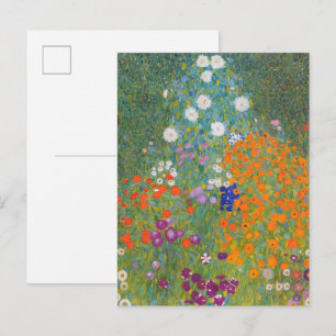 Cartão Postal Jardim da Fazenda (Bauerngarten)  Gustav Klimt Peq