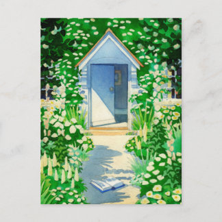 Cartão Postal Jardim de Algodão do Verão Inglês