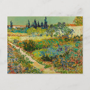 Cartão Postal Jardim de Arles por Vincent Van Gogh (1888)