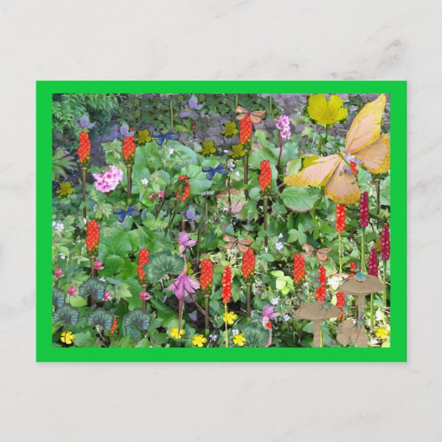 Cartão Postal Jardim de fantasia (Frente)