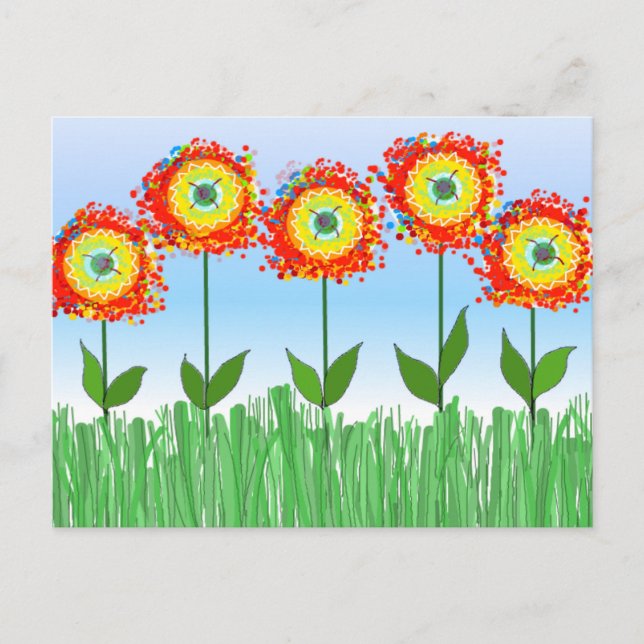Cartão Postal Jardim de Flores Caprichoso (Frente)