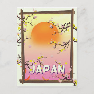 Cartão Postal Jardim de Flores do Japão