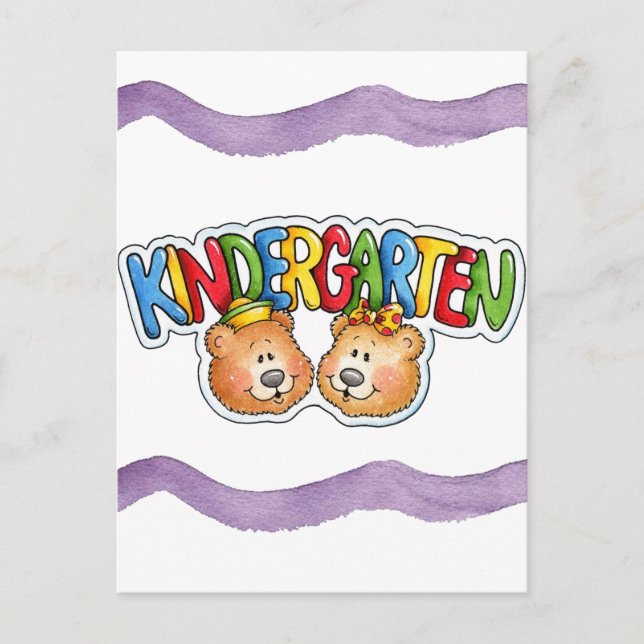 Cartão Postal jardim de infância (Frente)