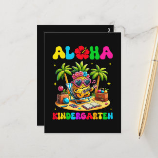 Cartão Postal Jardim de Infância Aloha Abacaxi Havaí Volta às Au