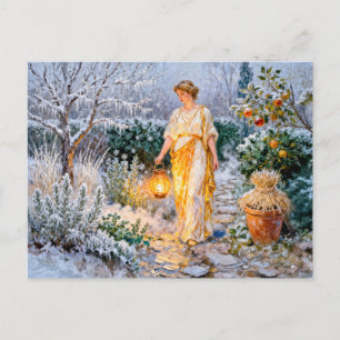 Cartão Postal Jardim de Inverno da Deusa Grega Héstia