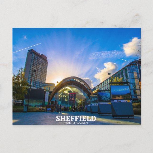 Cartão Postal Jardim de inverno de Sheffield (Frente)