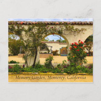 Cartão Postal Jardim de Memória Secreto Monterey Califórnia Cart