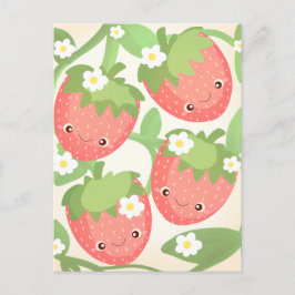Cartão Postal Jardim de Morango Fofo