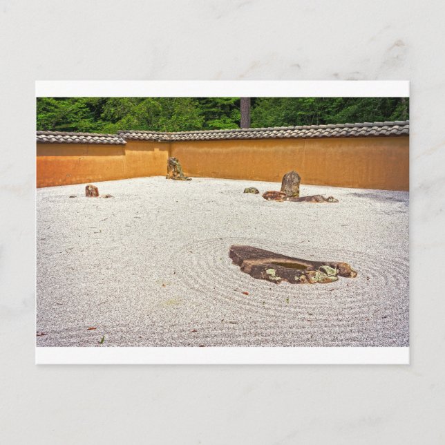 Cartão Postal Jardim de Rock Japonês (Frente)
