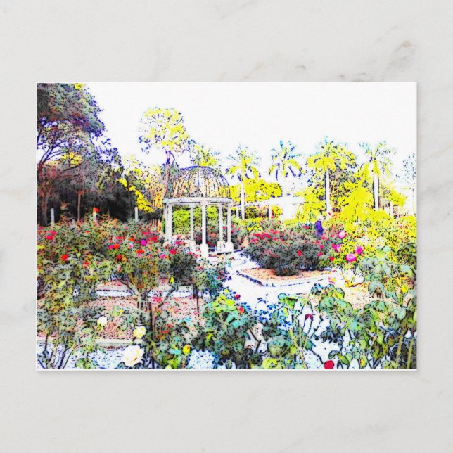 Cartão Postal Jardim de Rosas (Frente)