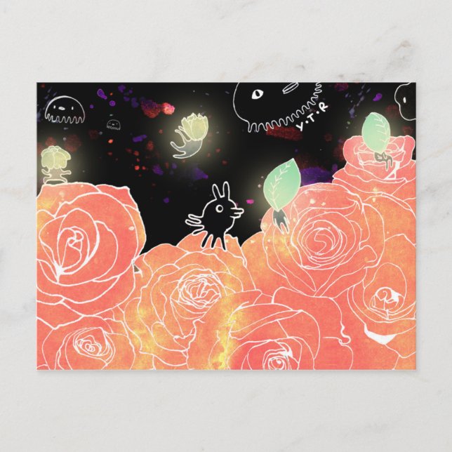 Cartão Postal Jardim de rosas 2014 (Frente)