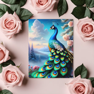 Cartão Postal Jardim de Rosas Fantasia Caprichosa 