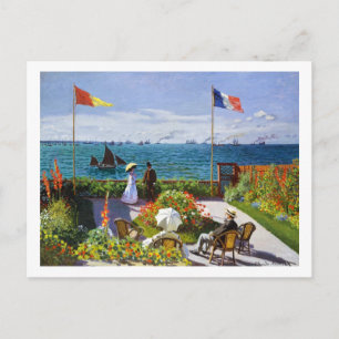 Cartão Postal Jardim de Sainte-Adresse, 1867 Claude Monet