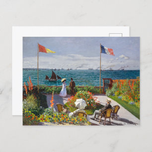 Cartão Postal Jardim de Sainte-Adresse Claude Monet