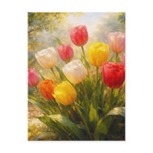 Jardim de Tulipas - Estilo Pictórico
