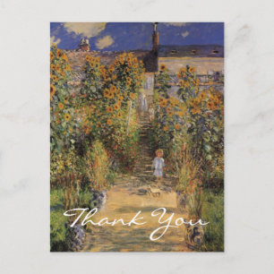 Cartão Postal Jardim do Artista Monet em Vetheuil