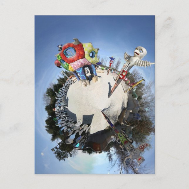 Cartão Postal Jardim do Círculo Mágico da Rainha Califia como pl (Frente)