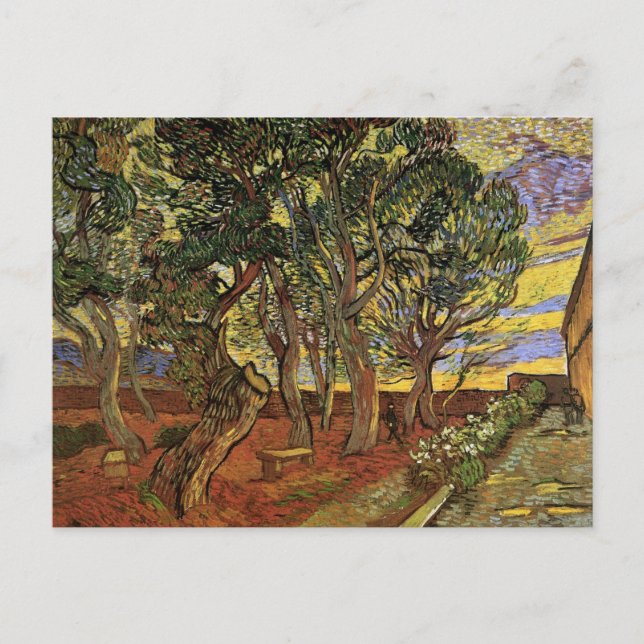 Cartão Postal Jardim do Hospital Santo-Paul de Vincent van Gogh (Frente)