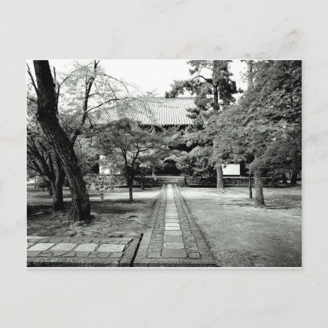 Cartão Postal Jardim do Templo Japonês (Frente)