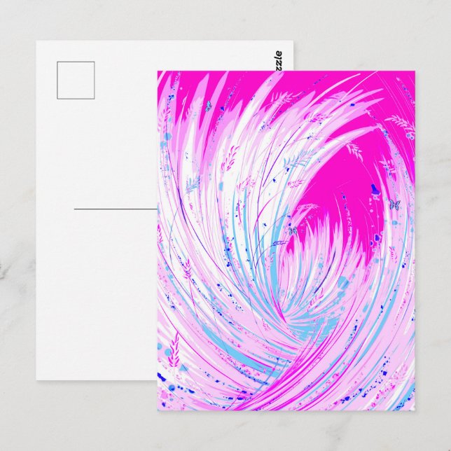 Cartão Postal Jardim Encantado Rosa (Frente/Verso)