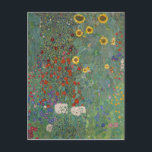 Cartão Postal Jardim fazenda Girassóis por Gustav Klimt Painting<br><div class="desc">Imperial obra-prima do pintor austríaco Gustav Klimt: Jardim de Fazenda com Girassóis</div>
