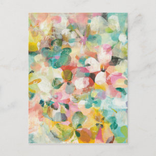 Cartão Postal Jardim Feliz   Pétalas de Pastel Suave