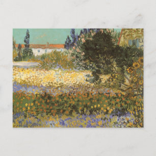 Cartão Postal Jardim Flor de Vincent van Gogh