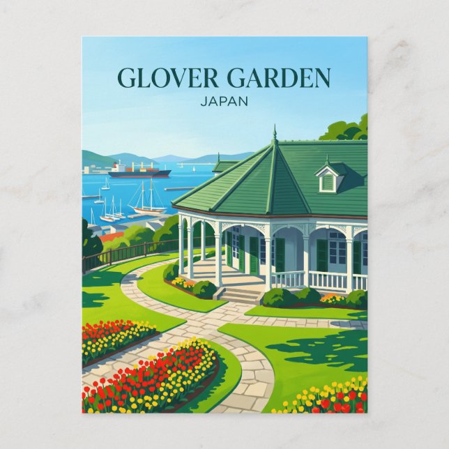 Cartão Postal Jardim Glover Japão (Frente)