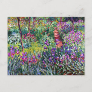 Cartão Postal Jardim Íris em Giverny, Claude Monet