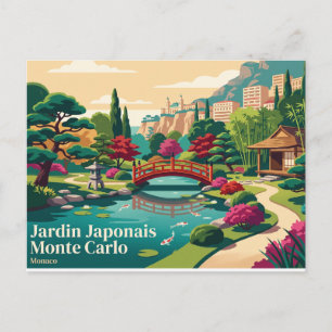 Cartão Postal Jardim Japonês (Jardin Japonais), Monte Carlo