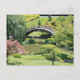 Cartão Postal Jardim Japonês no Cartão-postal da Biblioteca Hu