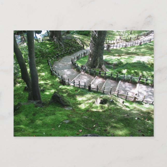 Cartão Postal Jardim Kenrokuen: Kanazawa, Japão (Frente)