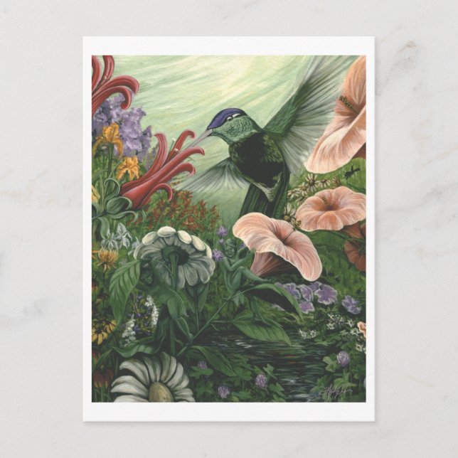 Cartão Postal Jardim magnífico (Frente)