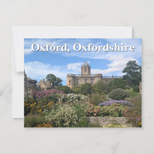 Cartão Postal Jardim Memorial Christ Church, Oxford