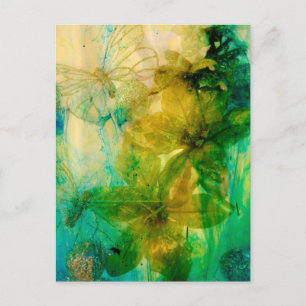 Cartão Postal "Jardim Místico - Raios Dourados" lírico original