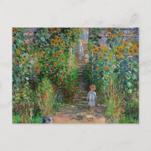 Cartão Postal Jardim Monet Vetheuil Pintura Impressionista