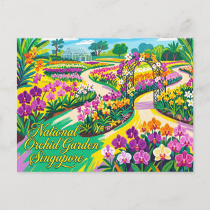 Cartão Postal Jardim Nacional de Orquídeas Singapura