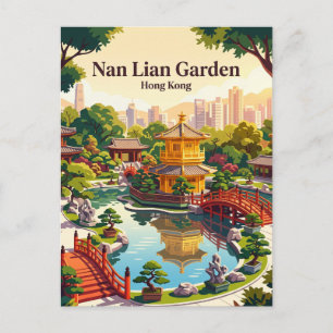 Cartão Postal Jardim Nan Lian Hong Kong
