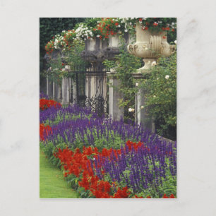 Cartão Postal Jardim no Palácio de Mirabell, Salzburgo, Áustria