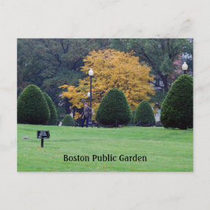 Cartão Postal Jardim Público de Boston