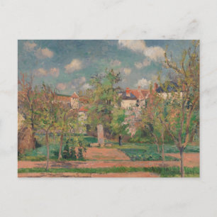 Cartão Postal Jardim sob Luz Solar Plena, Camille PIssarro, 1876